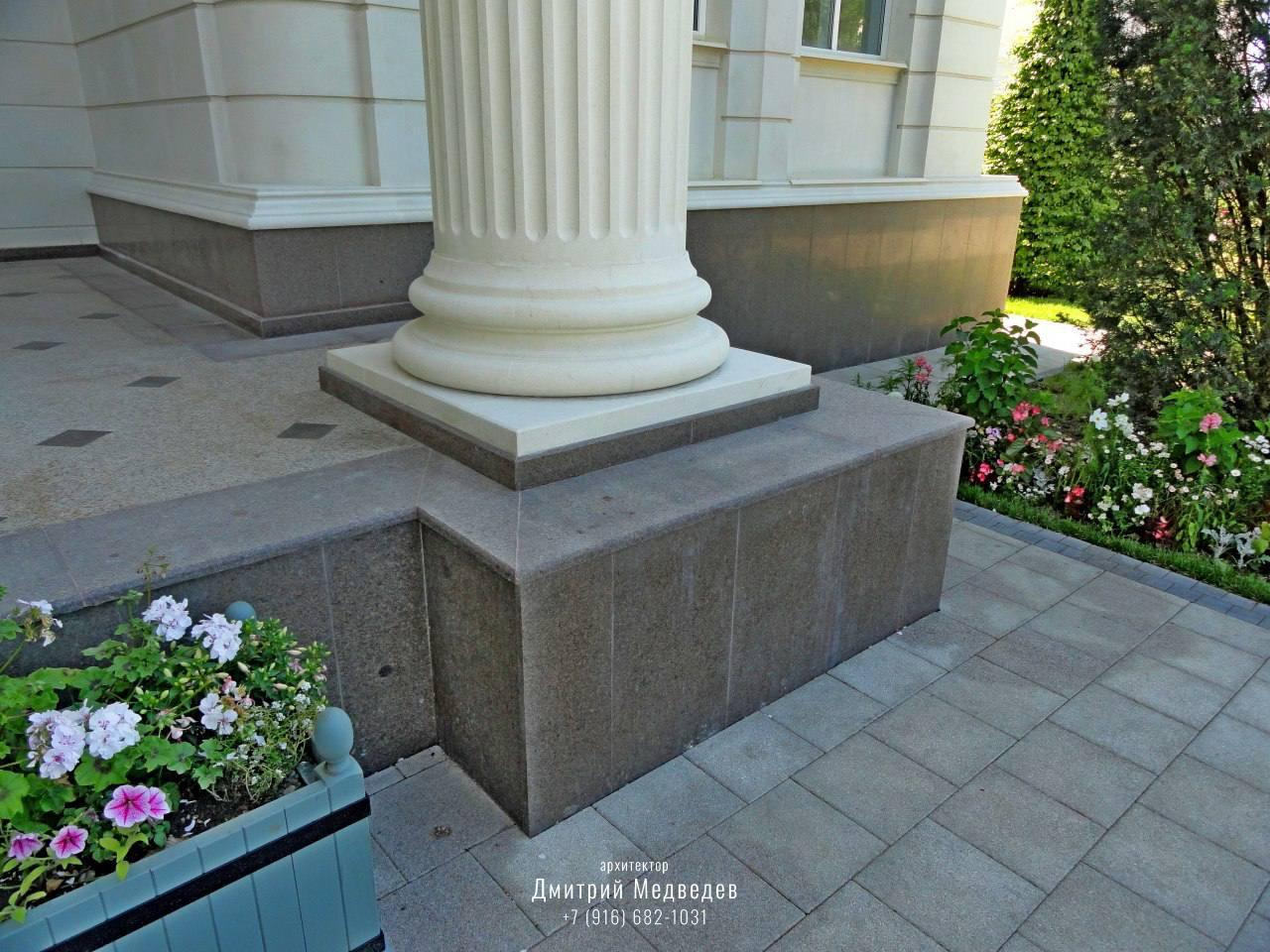 Колонна из натурального камня Фасады